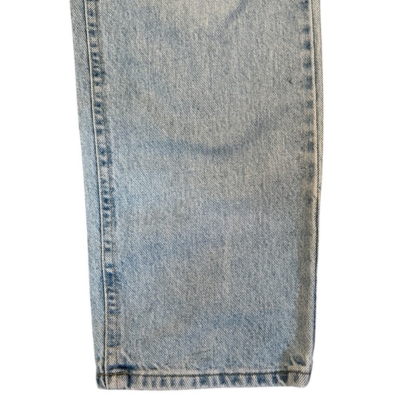 VTG 80s/90s Lee Straight Leg Jeans High Rise Faded Distressed Light Blue 32x31 - Picture 6 of 14